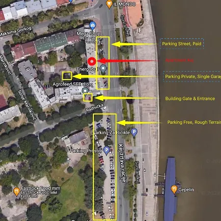 Center, Private Garage, Danube & Fortress, 3 Bdrm 2 Bath Apartment